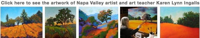 Landscape paintings, landscape art of Northern California, Napa Valley artist Karen Lynn Ingalls